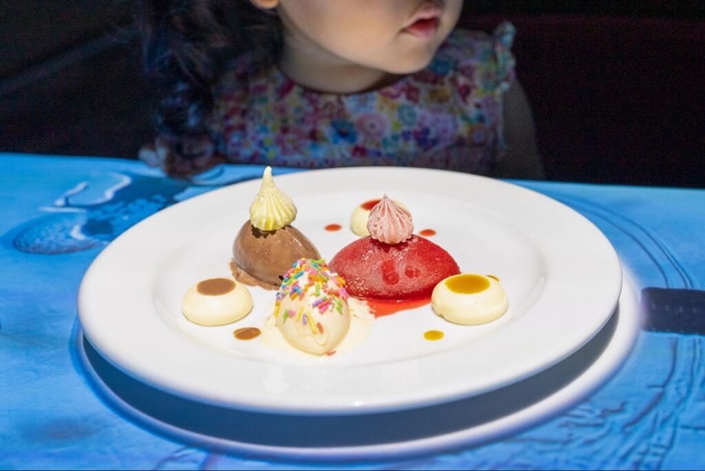 キッズ用デザート。大人もこれを食べてみたかった。